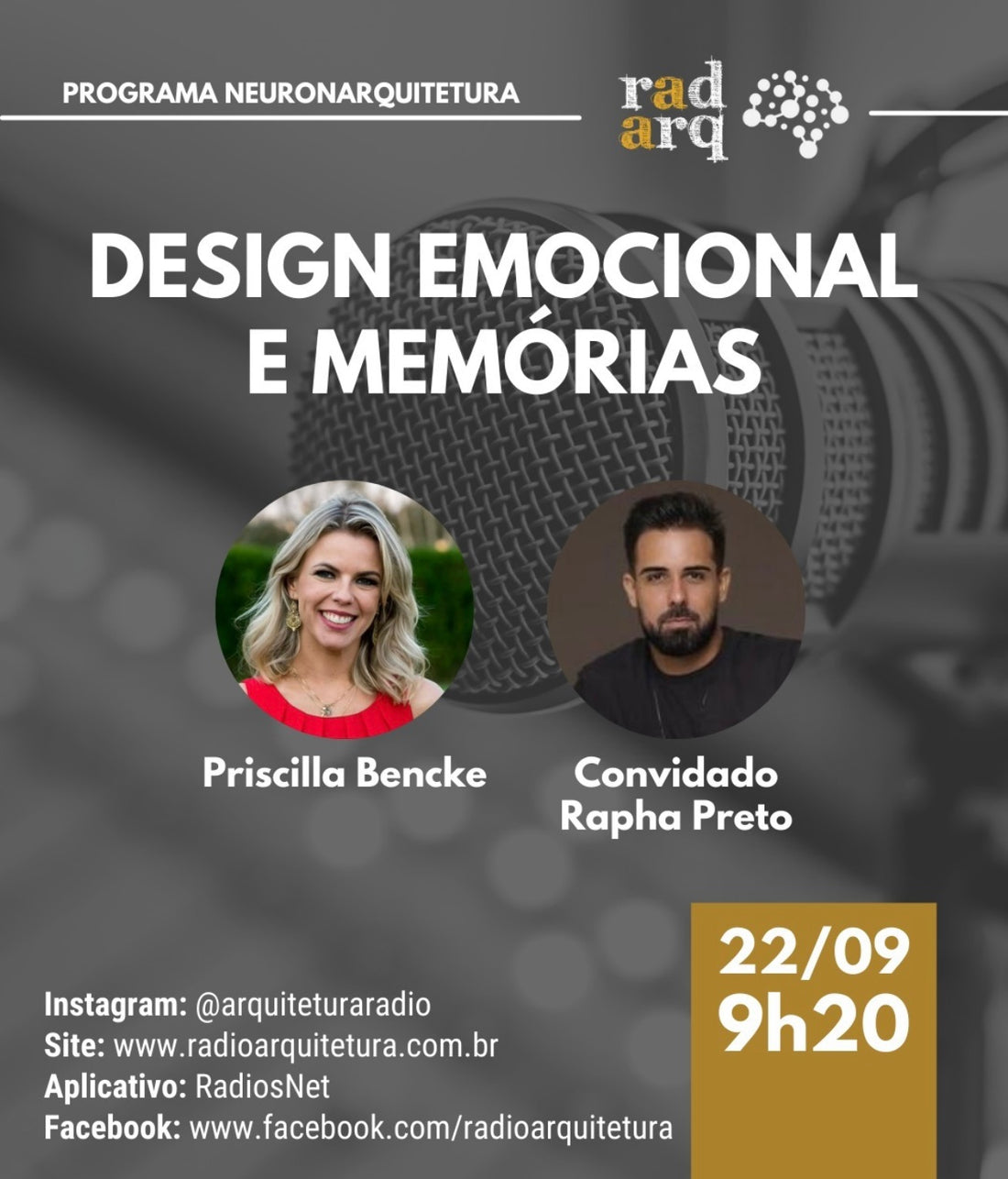 Design Emocional - Radio Arquitetura - NeuroNarquitetura - Rapha Preto e Priscilla Bencke