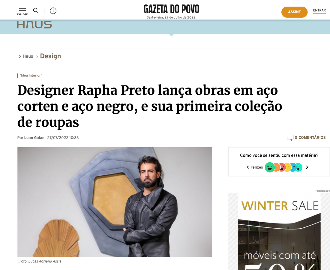 Gazeta do Povo - Haus - Rapha Preto Studio